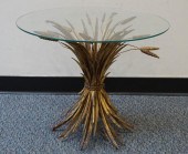MID-CENTURY GILT METAL SHEAF-O