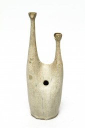 MID-CENTURY GLAZED CERAMIC DOU