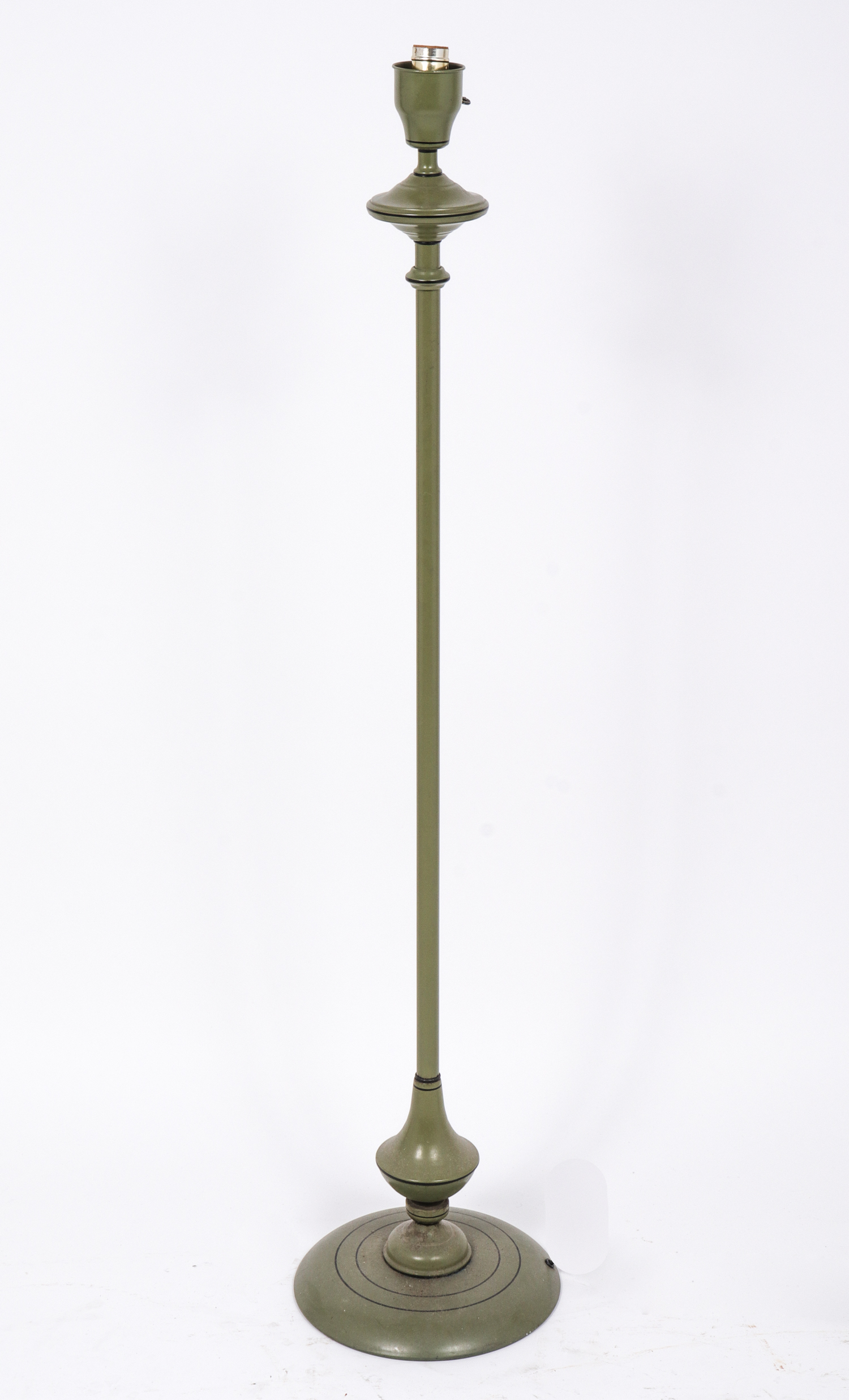 MID-CENTURY GREEN TOLEWARE FLOOR