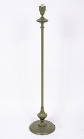 MID-CENTURY GREEN TOLEWARE FLO