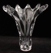 MID-CENTURY HAND BLOWN CRYSTAL