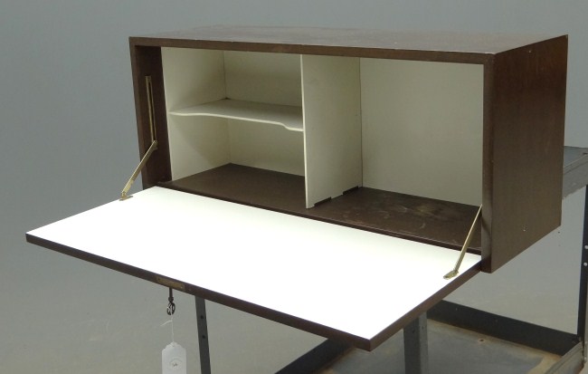 Mid Century hanging cabinet. 36'' W
