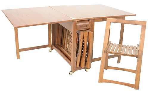 MID-CENTURY HIDEAWAY DROP LEAF GATE