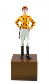 MID-CENTURY HORSE RACE JOCKEY
