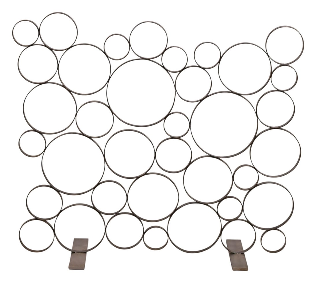 MID CENTURY IRON BUBBLE PATTERN