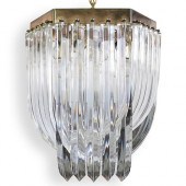 MID-CENTURY LUCITE CHANDELIERD