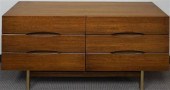 MID-CENTURY MAHOGANY DOUBLE DR