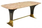 MID-CENTURY MARBLE-TOP TABLE M
