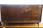 MID-CENTURY MIRROR FINISH MAHO