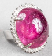 MID-CENTURY MODERN 14K TOURMAL