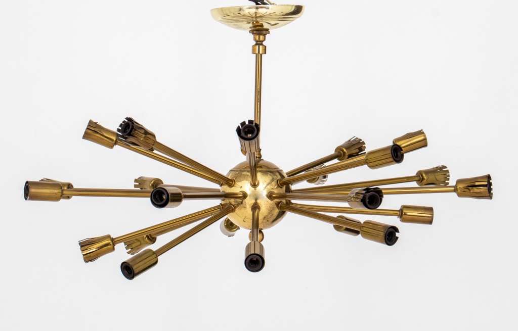 MID-CENTURY MODERN 22-LIGHT SPUTNIK
