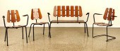 MID CENTURY MODERN 5 PC. IRON