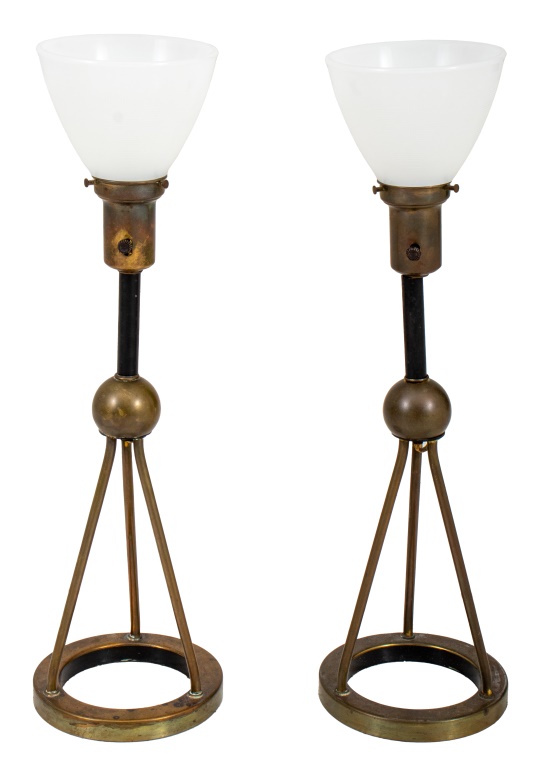 MID CENTURY MODERN ATOMIC BRASS