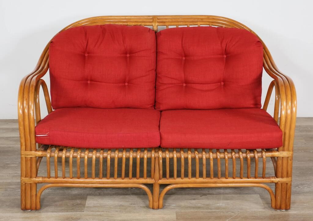 MID CENTURY MODERN BAMBOO RATTAN