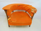MID CENTURY MODERN BARREL BACK