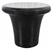 MID-CENTURY MODERN BLACK RESIN