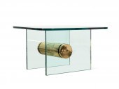 MID CENTURY MODERN BRASS AND G