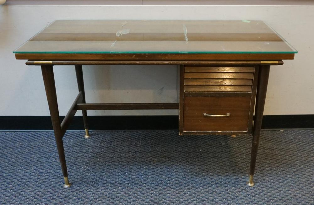 MID-CENTURY MODERN BRASS MOUNTED