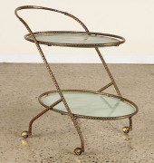 MID CENTURY MODERN BRASS TWO T