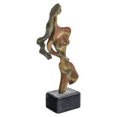 MID CENTURY MODERN BRONZE ABST