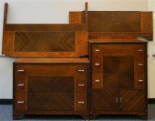 MID-CENTURY MODERN BURL AND FR