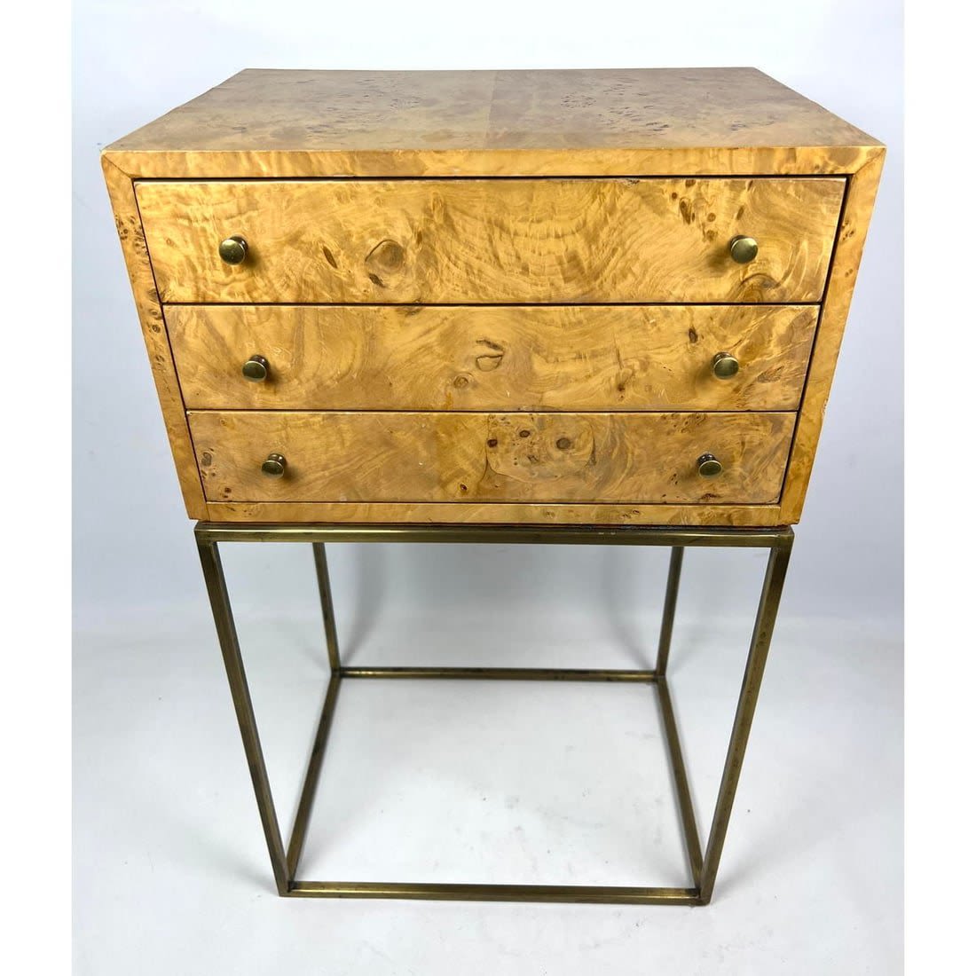 Mid Century Modern Burl wood and