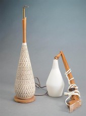 MID-CENTURY MODERN CARVED POTT
