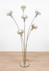 MID-CENTURY MODERN CHROME FLOO