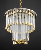 MID-CENTURY MODERN CHROME & GL