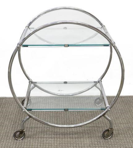 MID-CENTURY MODERN CHROMED STEEL