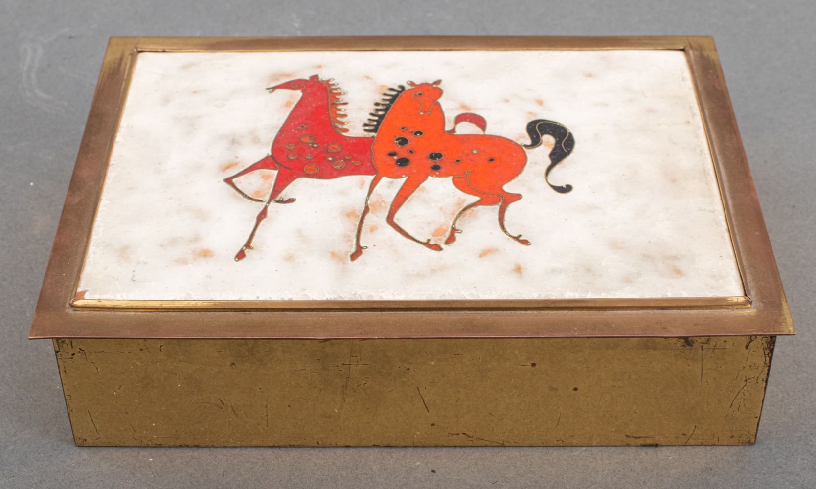 MID-CENTURY MODERN CLOISONNE ENAMEL