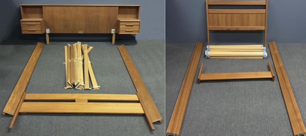 Mid-century modern double bed