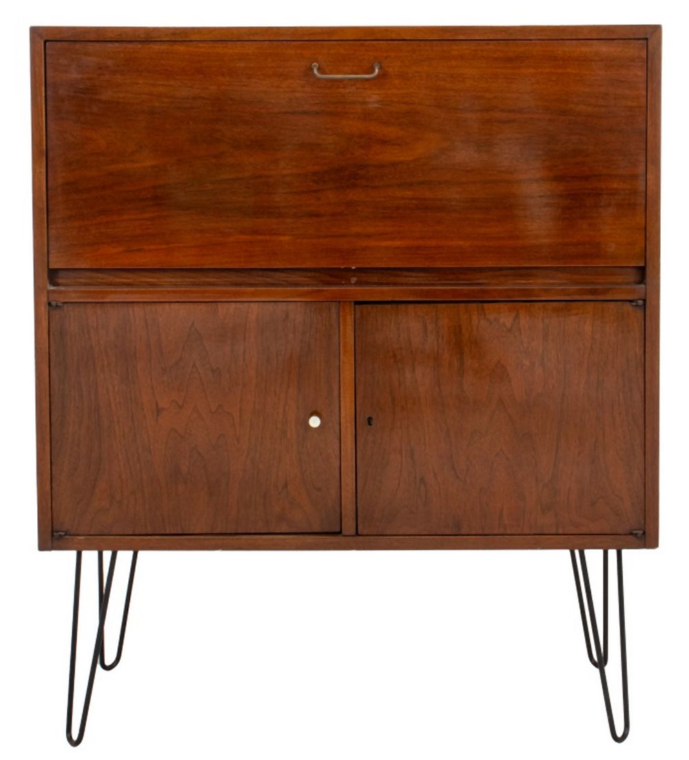 MID-CENTURY MODERN DROP-FRONT BAR