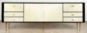 MID CENTURY MODERN EBONIZED PA