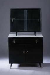 MID-CENTURY MODERN EBONIZED SE