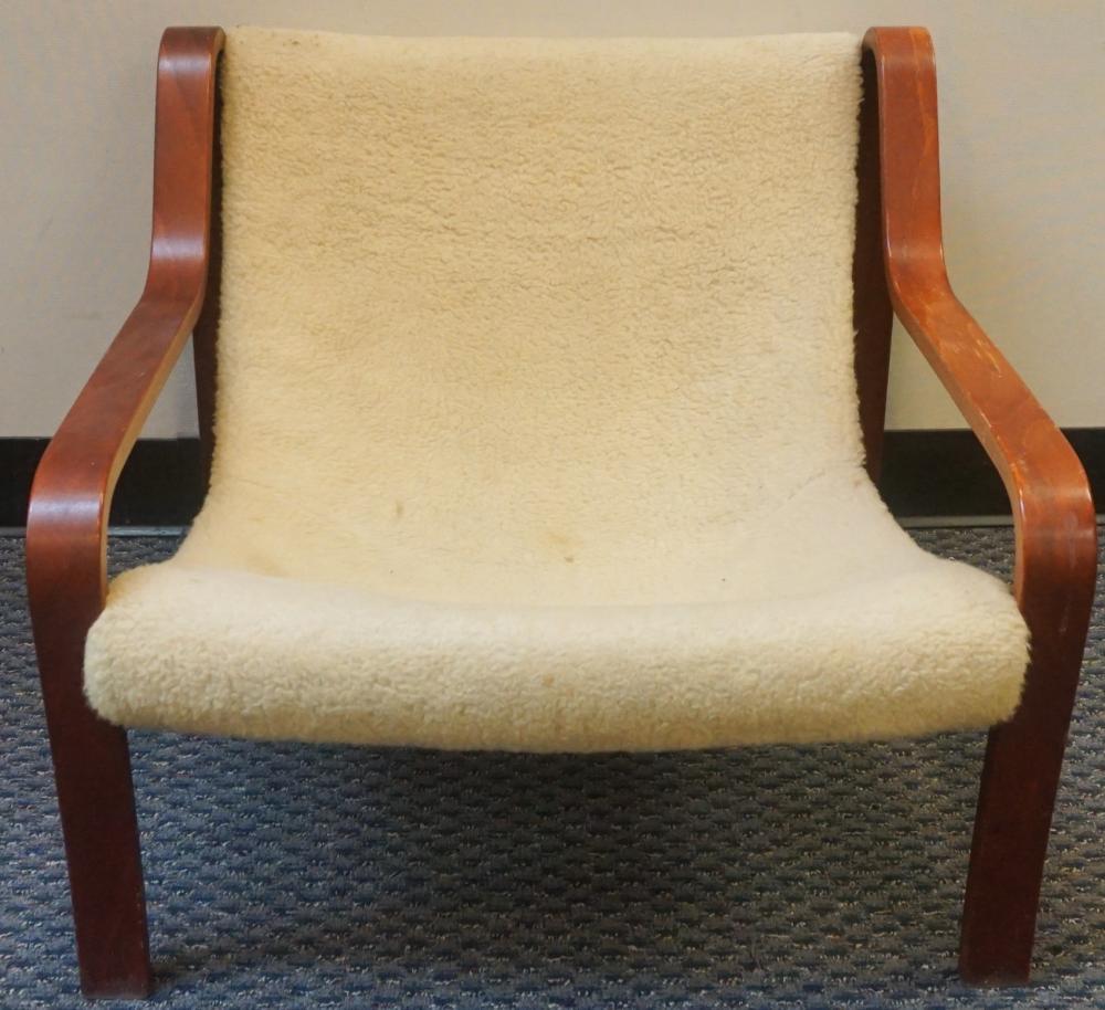 MID-CENTURY MODERN FAUX SHEEPSKIN