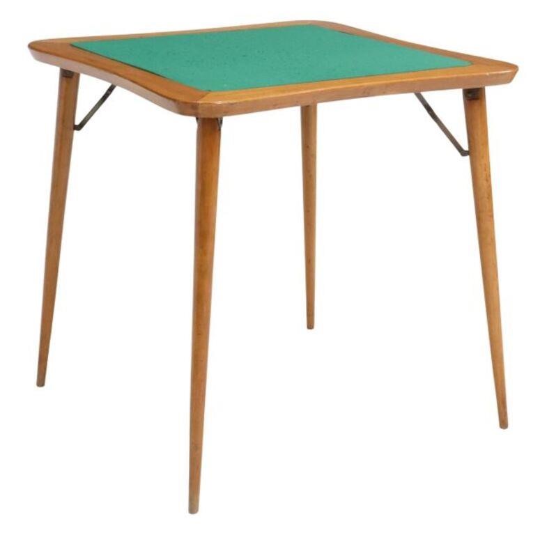 MID-CENTURY MODERN FELT-TOP FOLDING