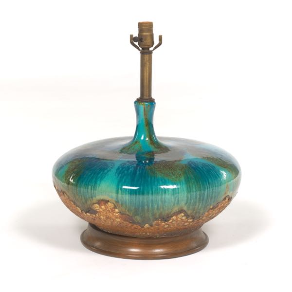 MID CENTURY MODERN FLAMBE GLAZED