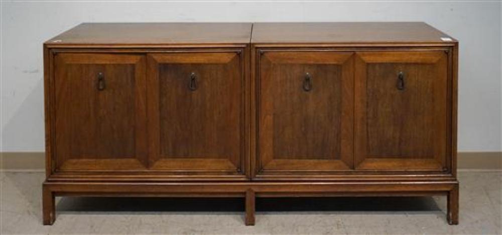 MID-CENTURY MODERN FRUITWOOD DOUBLE