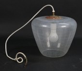 MID CENTURY MODERN GLASS LIGHT