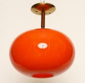 MID CENTURY MODERN GLASS ORANG
