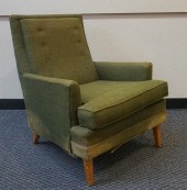 MID-CENTURY MODERN GREEN UPHOL