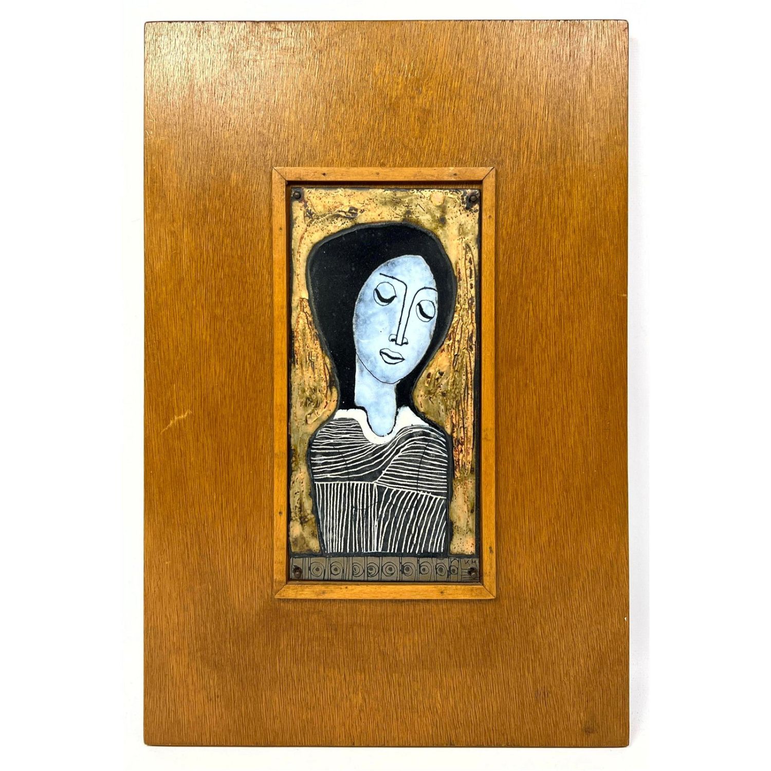 Mid Century Modern Hungarian Enamel