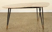 MID CENTURY MODERN IRON COFFEE