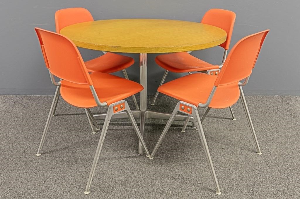 Mid-century modern Knoll blond wood