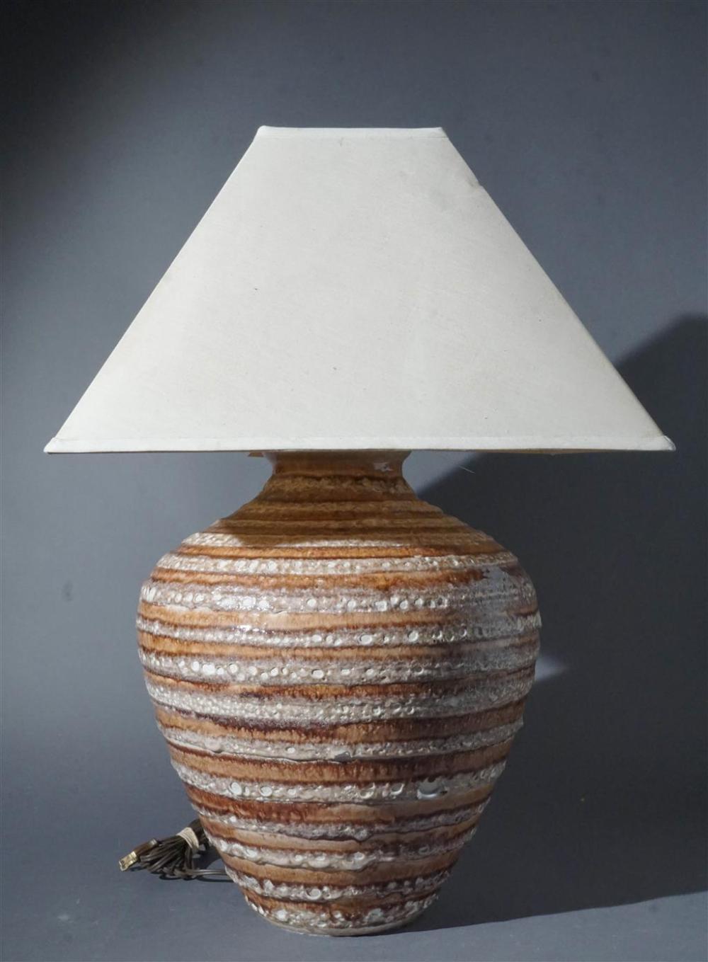 MID-CENTURY MODERN LAVA GLAZED