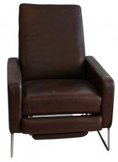 MID CENTURY MODERN LEATHER REC