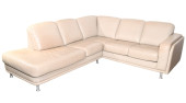 MID CENTURY MODERN LEATHER SEC