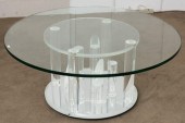 MID-CENTURY MODERN LUCITE END