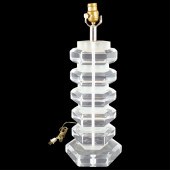 MID CENTURY MODERN LUCITE LAMP